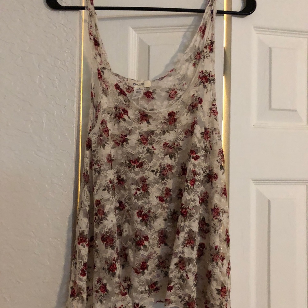 Love Couture Lace Translucent top